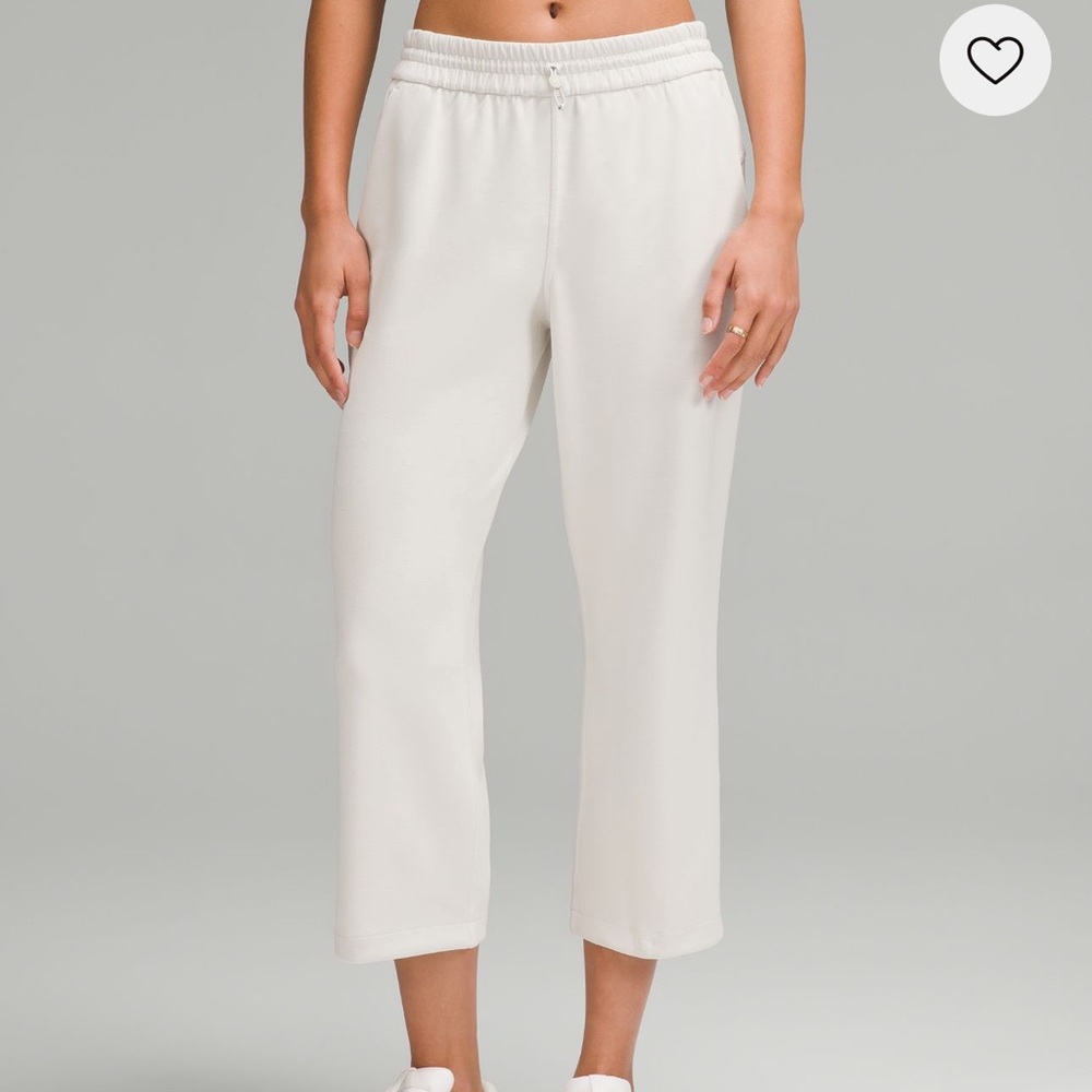 lululemon athletica Softstreme Crop Wide Leg Pants in Bone
